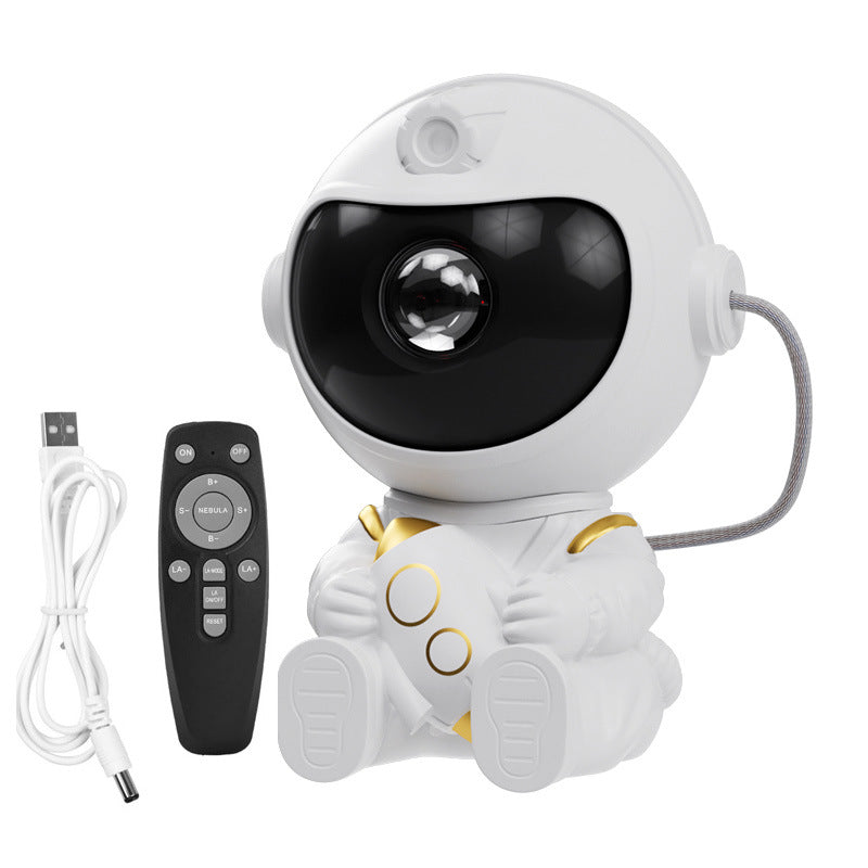 Astronaut Starry Sky LED Projection Night Light with Remote Control, Cartoon Space Decor