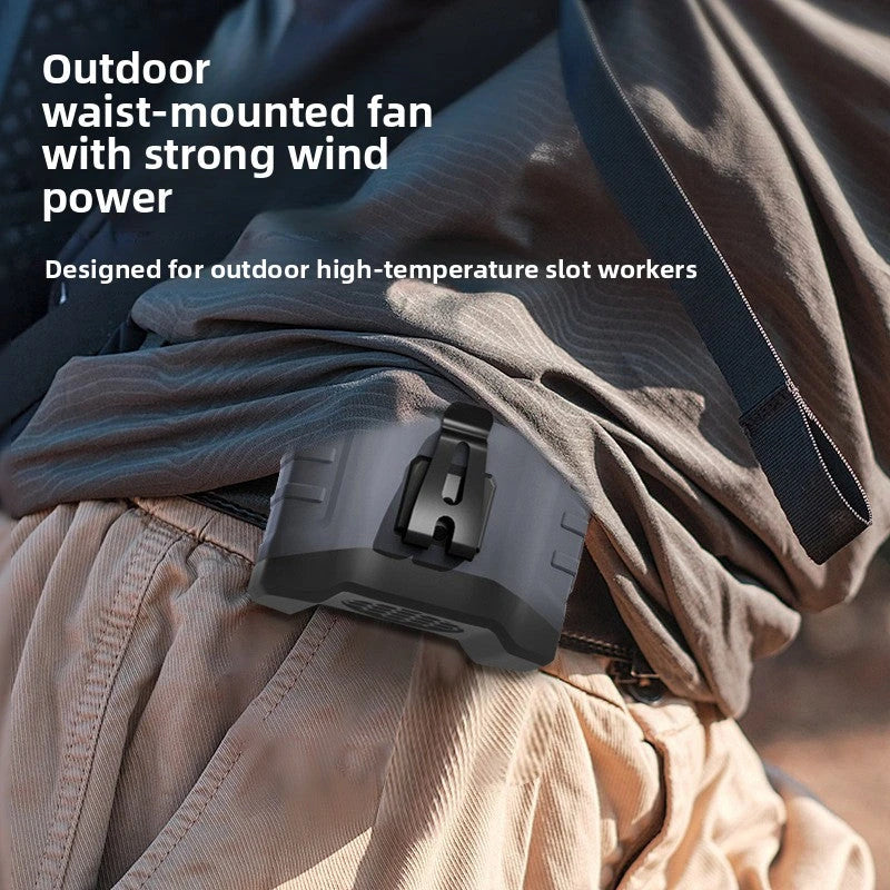 USB Rechargeable Wearable Fan with Power Bank Function