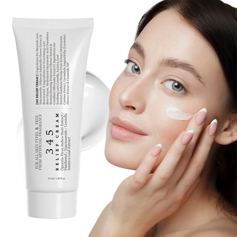Soothing and hydrating face cream for damaged skin barrier