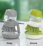 Automatic Liquid Dispensing Kitchen Pot Brush