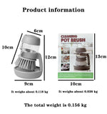 Automatic Liquid Dispensing Kitchen Pot Brush