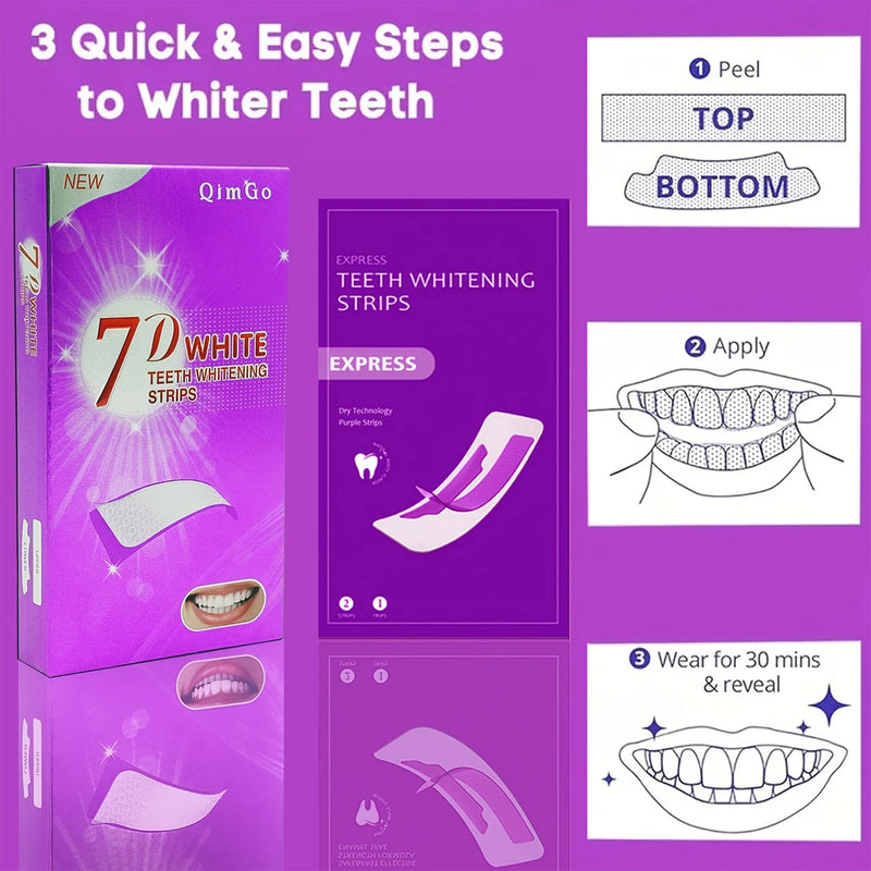 Teeth Whitening Strips Mint Flavor