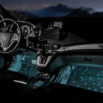 Car Luminous Floor Mats with Music Rhythm Lighting