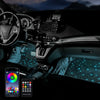Car Luminous Floor Mats with Music Rhythm Lighting
