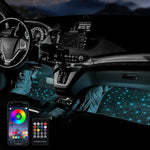 Car Luminous Floor Mats with Music Rhythm Lighting