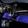 Car Luminous Floor Mats with Music Rhythm Lighting