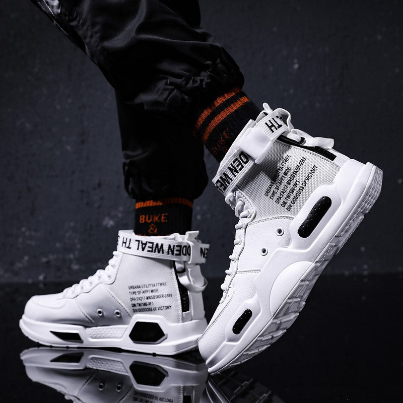 Mens High-Top Sneakers Casual Breathable Shoes