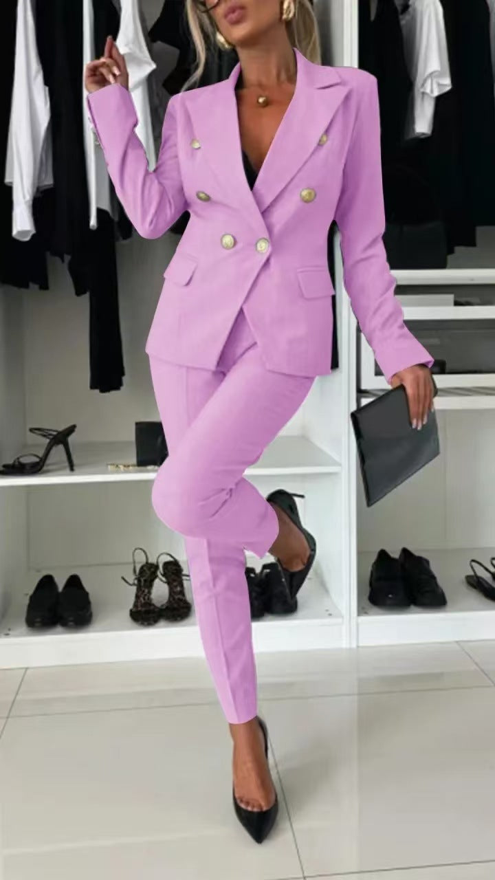 Women?s Slim Fit Solid Color Single Button Blazer Long Sleeve Casual Suit Jacket