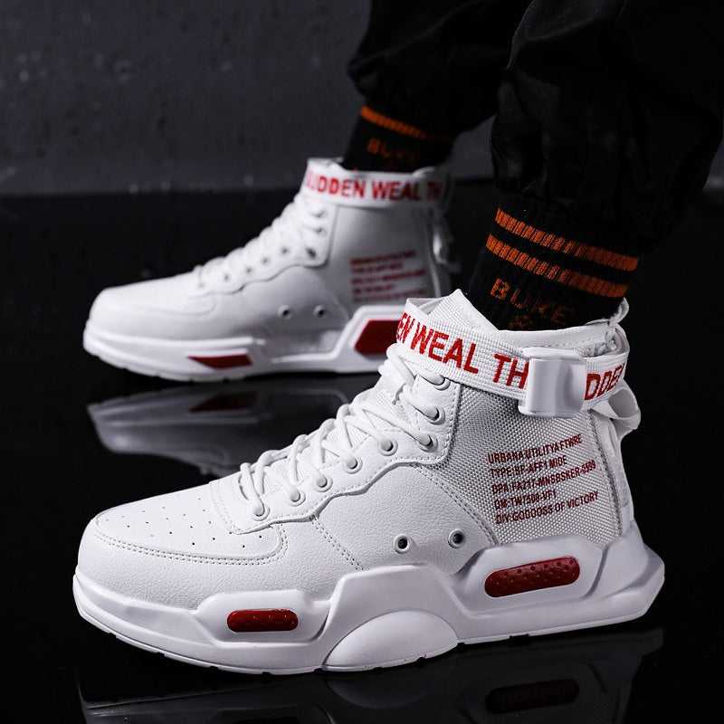 Mens High-Top Sneakers Casual Breathable Shoes