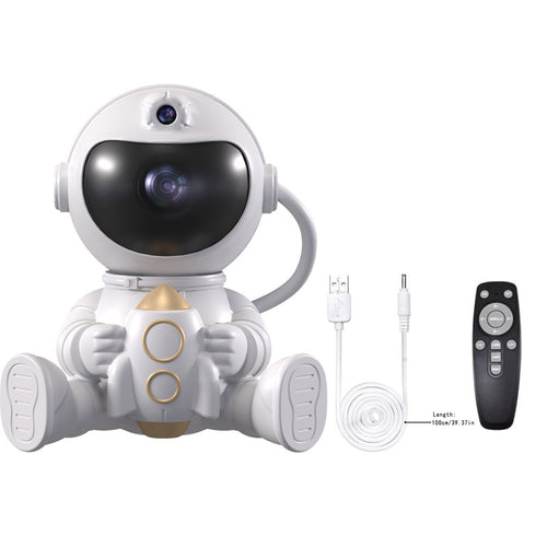 Astronaut Starry Sky LED Projection Night Light with Remote Control, Cartoon Space Decor