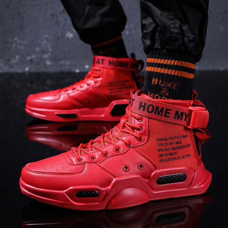 Mens High-Top Sneakers Casual Breathable Shoes