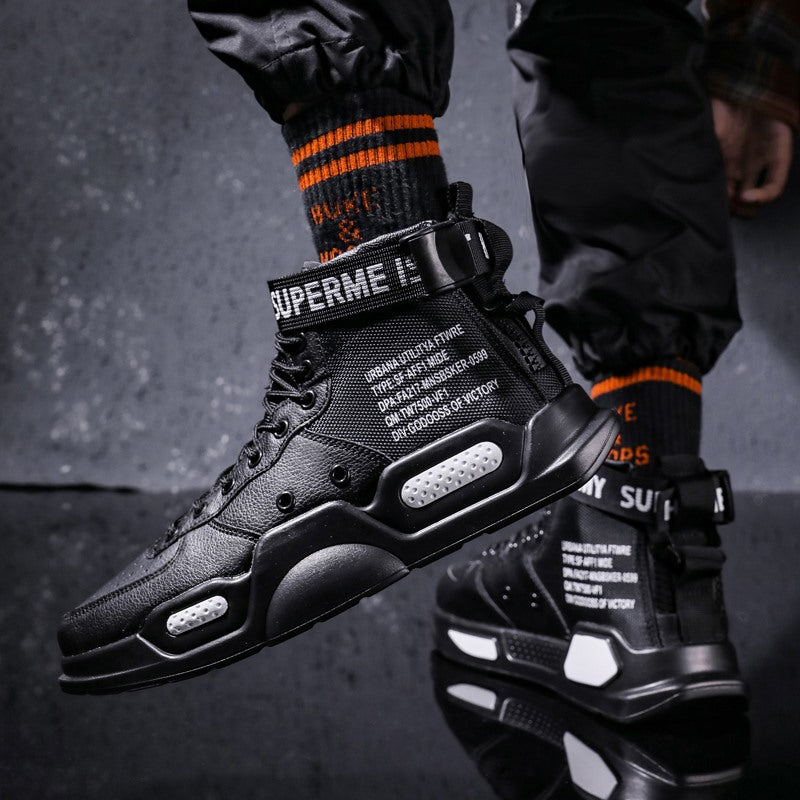 Mens High-Top Sneakers Casual Breathable Shoes